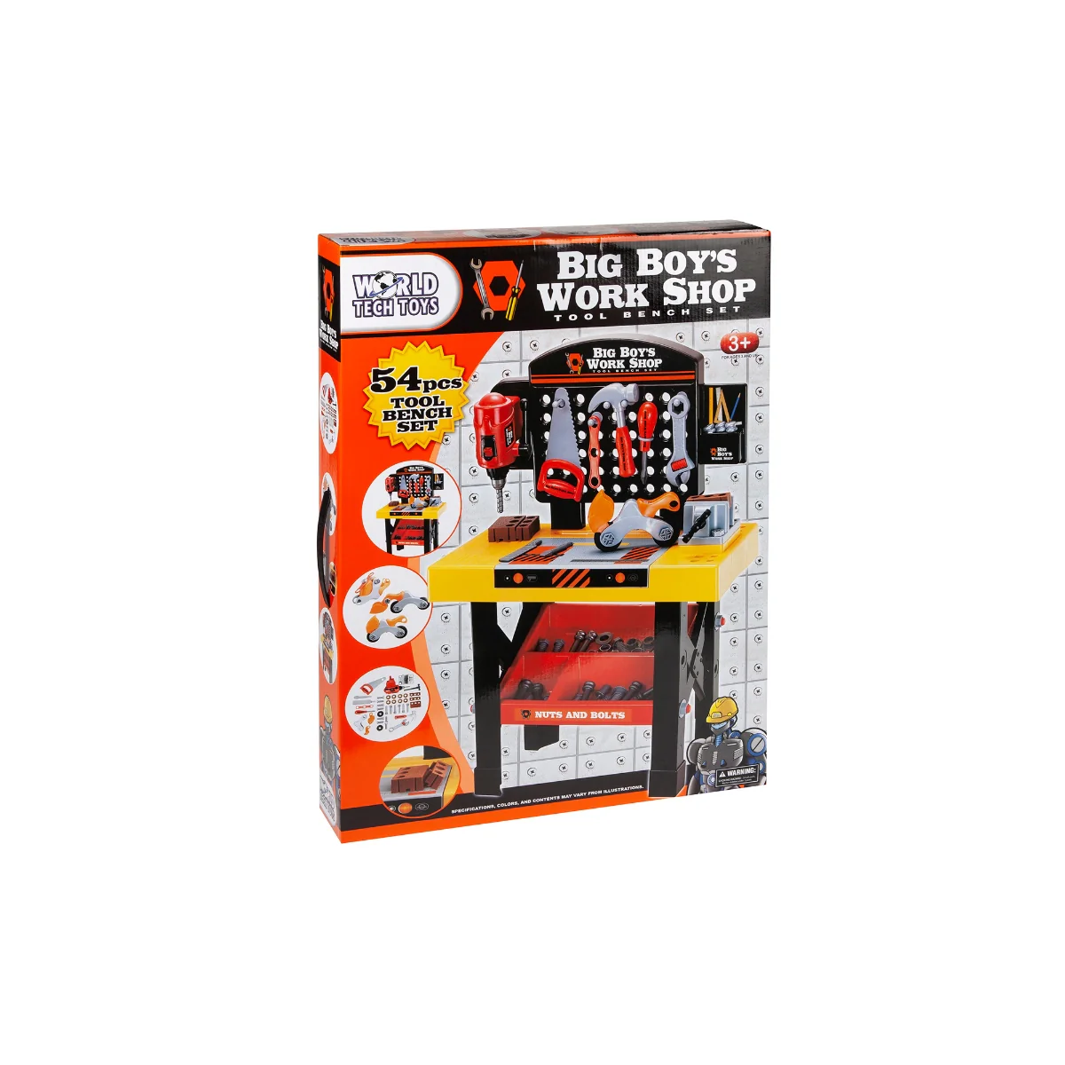 Big Boys Tool & Workbench Playset – 45 Piece Kids Construction Kit - Image 10