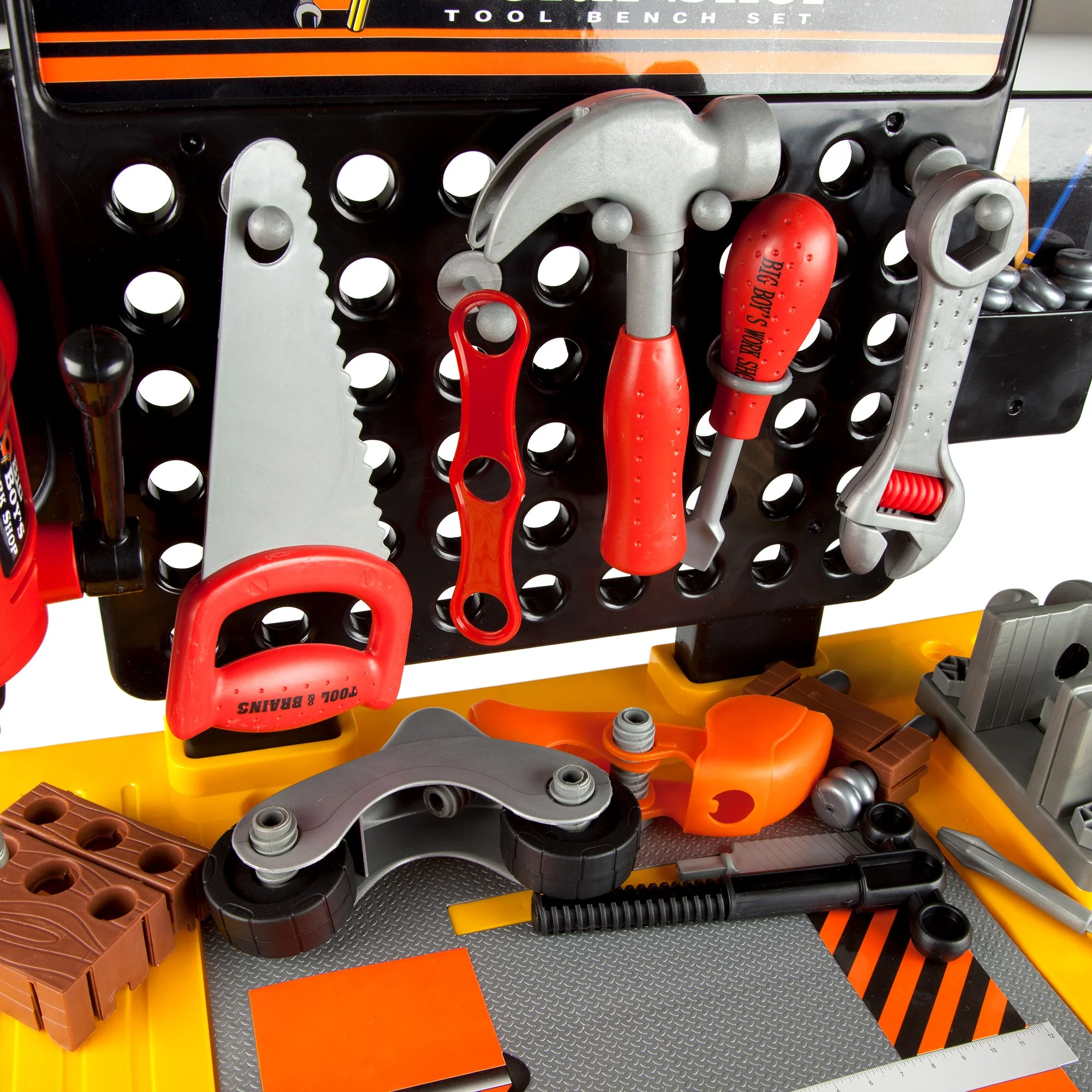 Big Boys Tool & Workbench Playset – 45 Piece Kids Construction Kit - Image 7