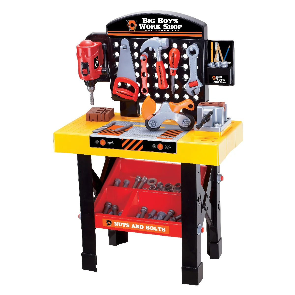 Big Boys Tool & Workbench Playset – 45 Piece Kids Construction Kit - Image 9