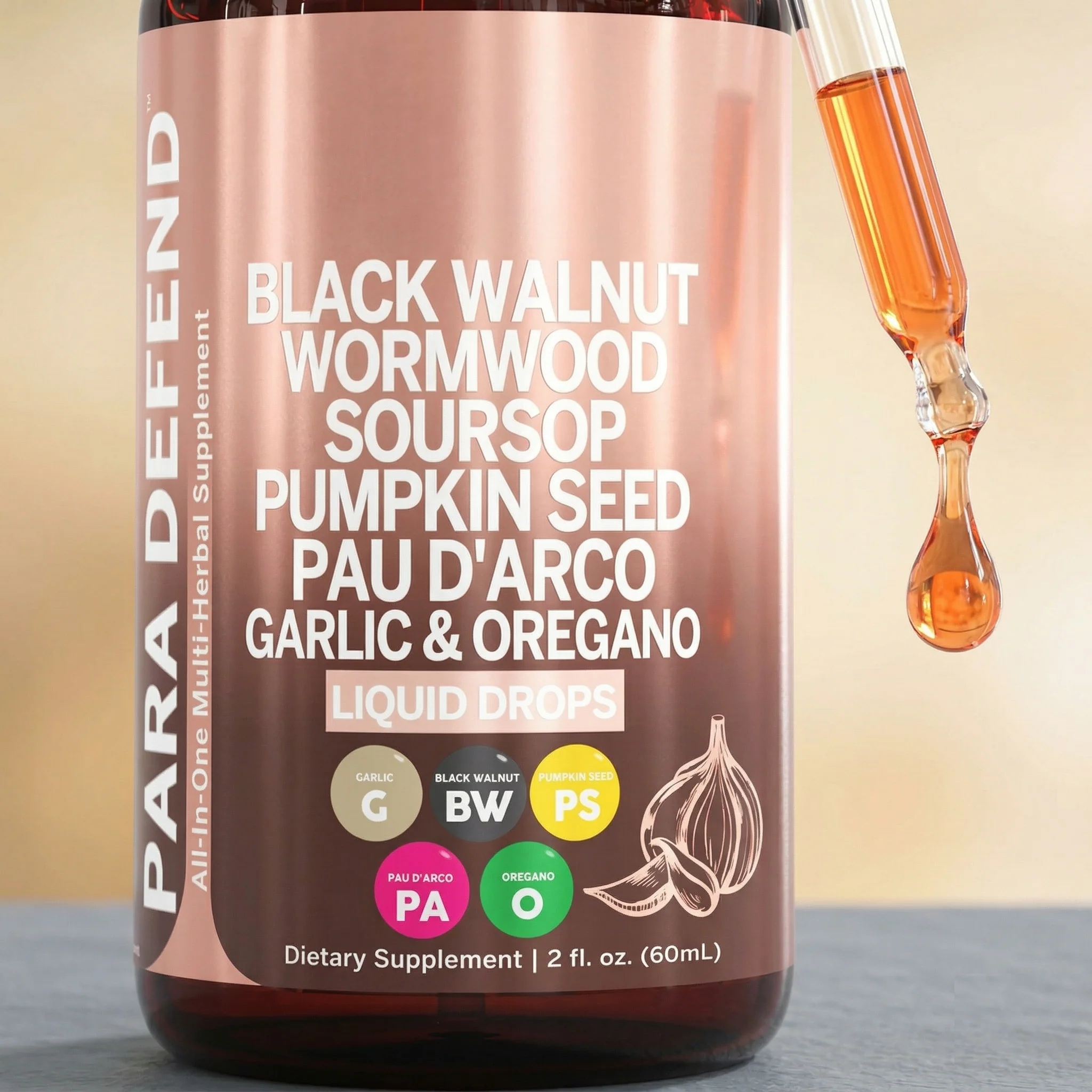 Black Walnut & Pumpkin Seed Liquid Drops