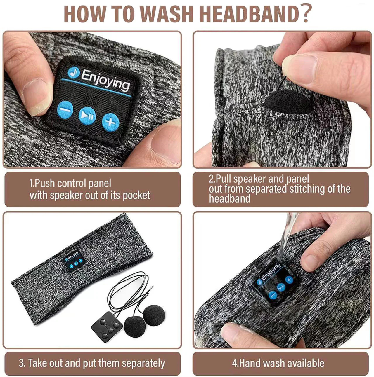 Bluetooth Sleeping Headband with Wireless Earphones - Image 6