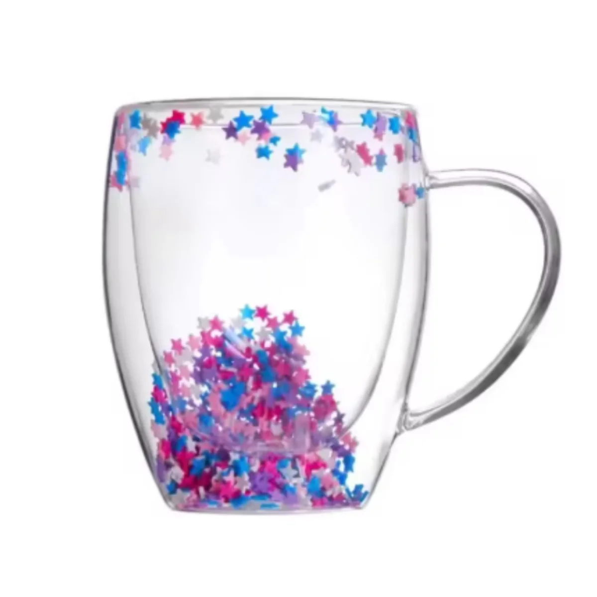 Botanical Double-Walled Dried Flower Glass Mug - Image 7