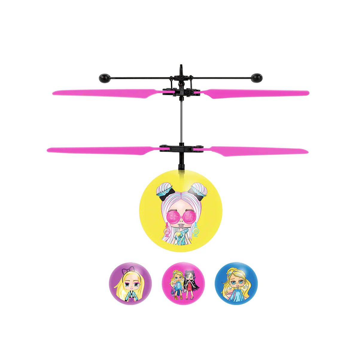 Boxy Girl Mystery Box Flying Figure IR UFO Ball Helicopter - Image 2