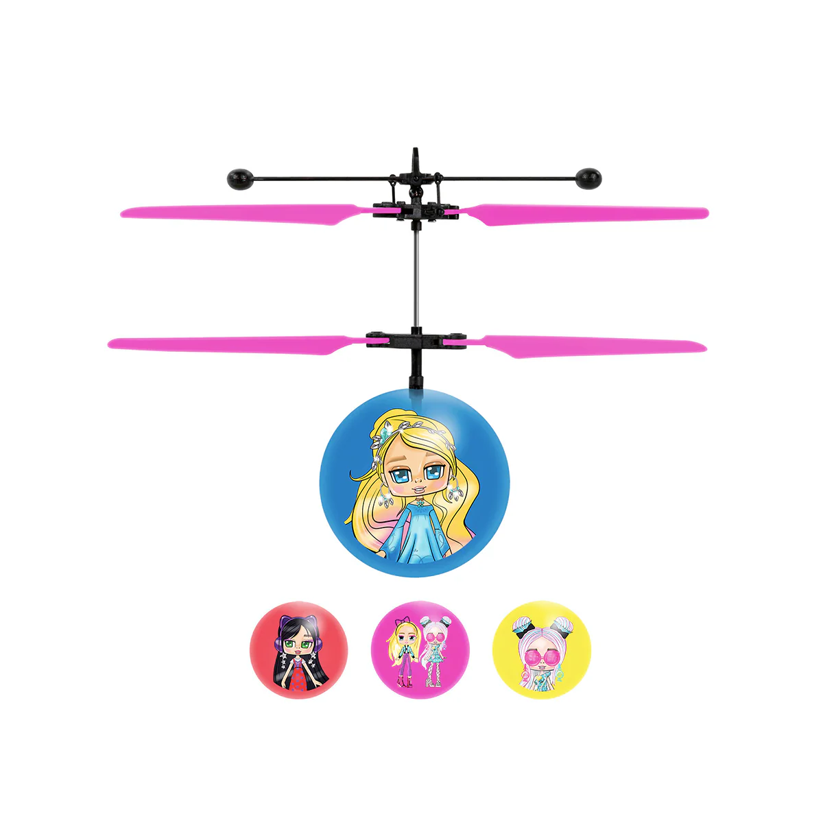 Boxy Girl Mystery Box Flying Figure IR UFO Ball Helicopter - Image 3