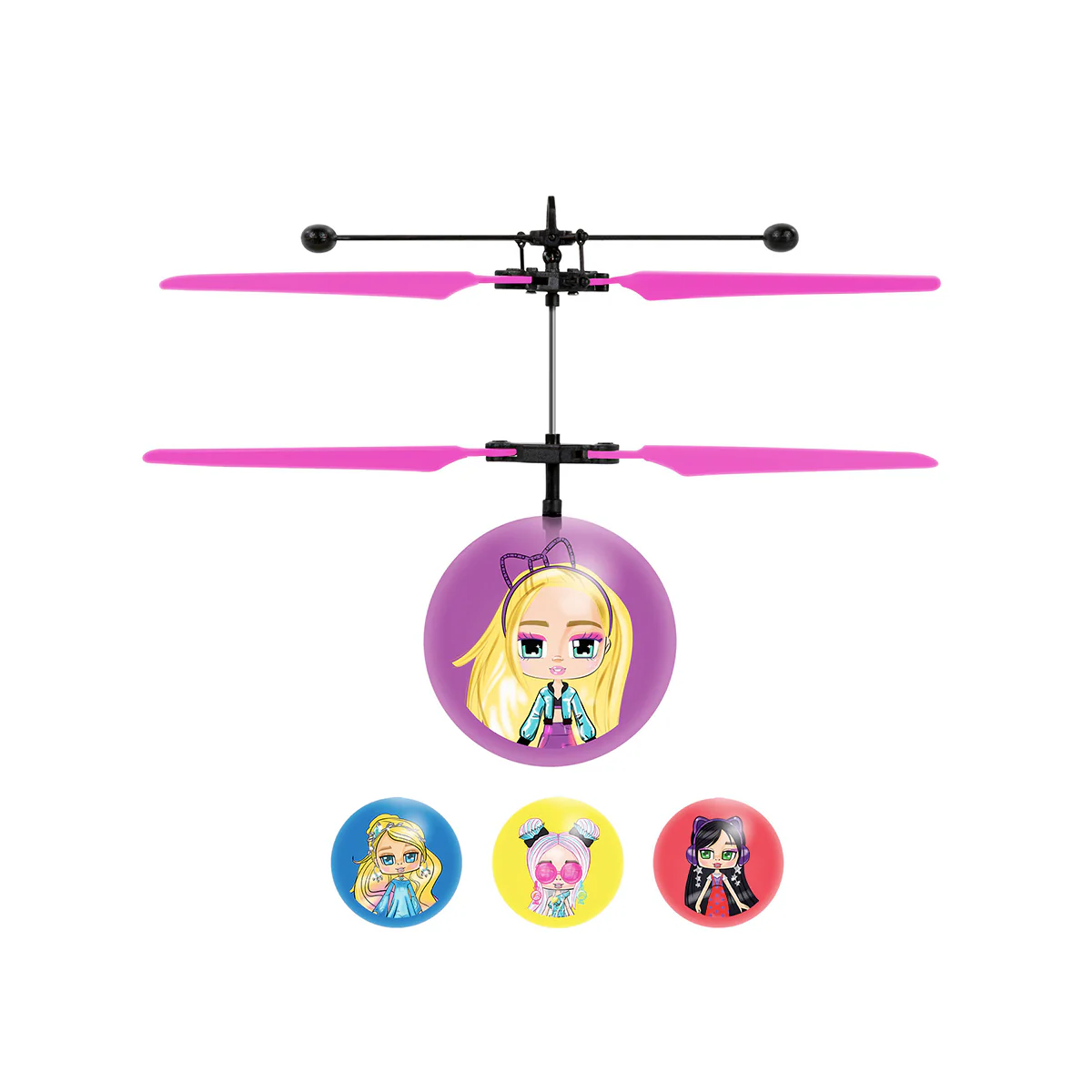 Boxy Girl Mystery Box Flying Figure IR UFO Ball Helicopter - Image 4