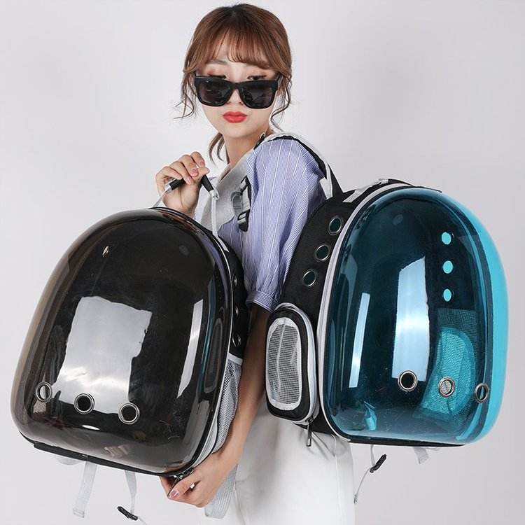 Breathable Transparent Space Capsule Pet Backpack – Expandable Travel Carrier for Small Cats & Dog - Image 2