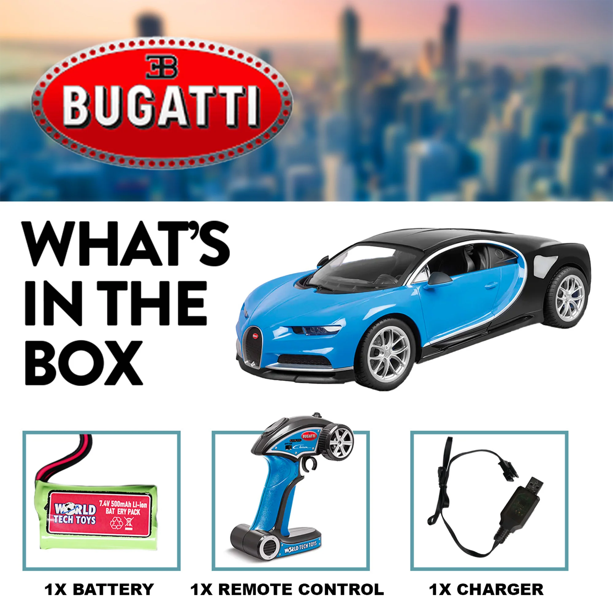 Bugatti Chiron 1:10 Scale Replica - Electric RC Car - Image 2