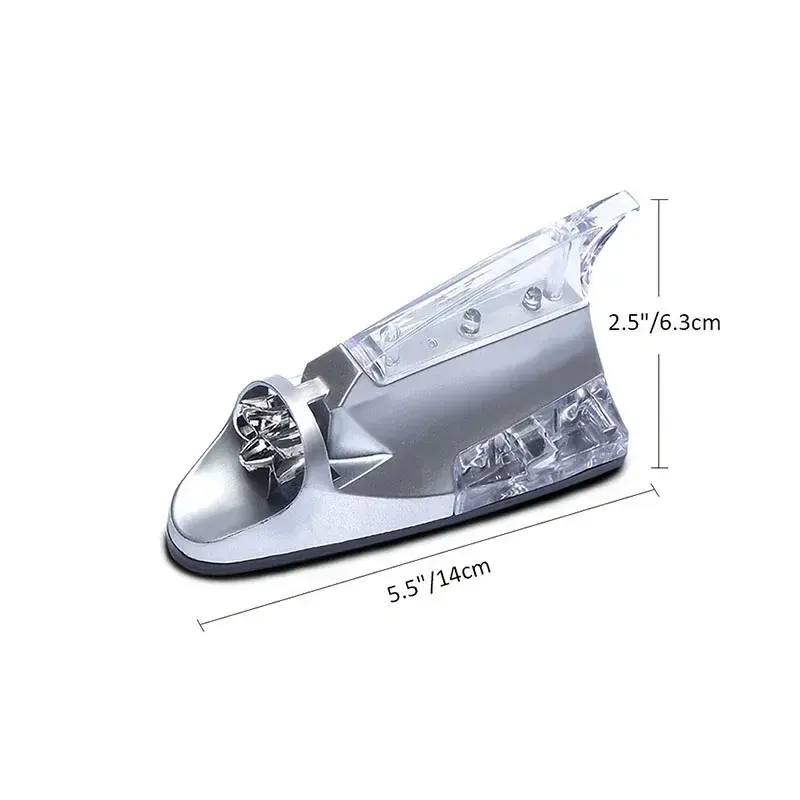 Car Decorative Shark Fin Antenna Wind Power Light - Image 6