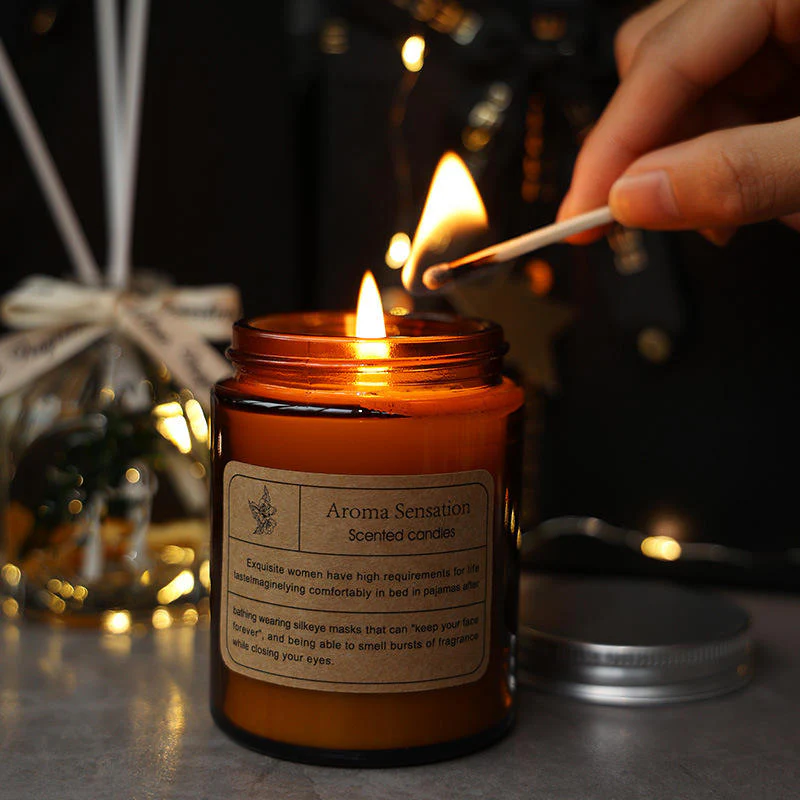 Christmas Aromatherapy Soy Candle Gift Box β Handmade Natural Scented Candle - Image 2