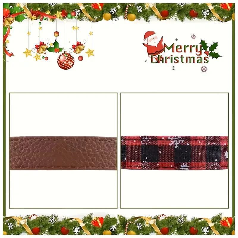 Christmas Dog Collar with Detachable Bow Tie - Image 7