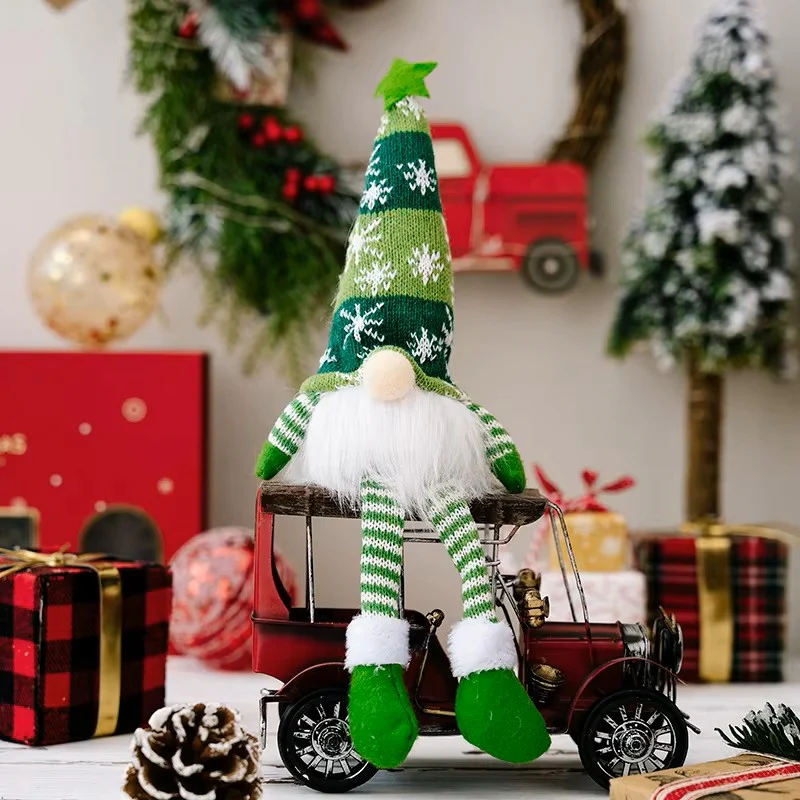 Christmas Faceless Gnome Ornaments – LED Light-Up Plush Decorations - Image 2