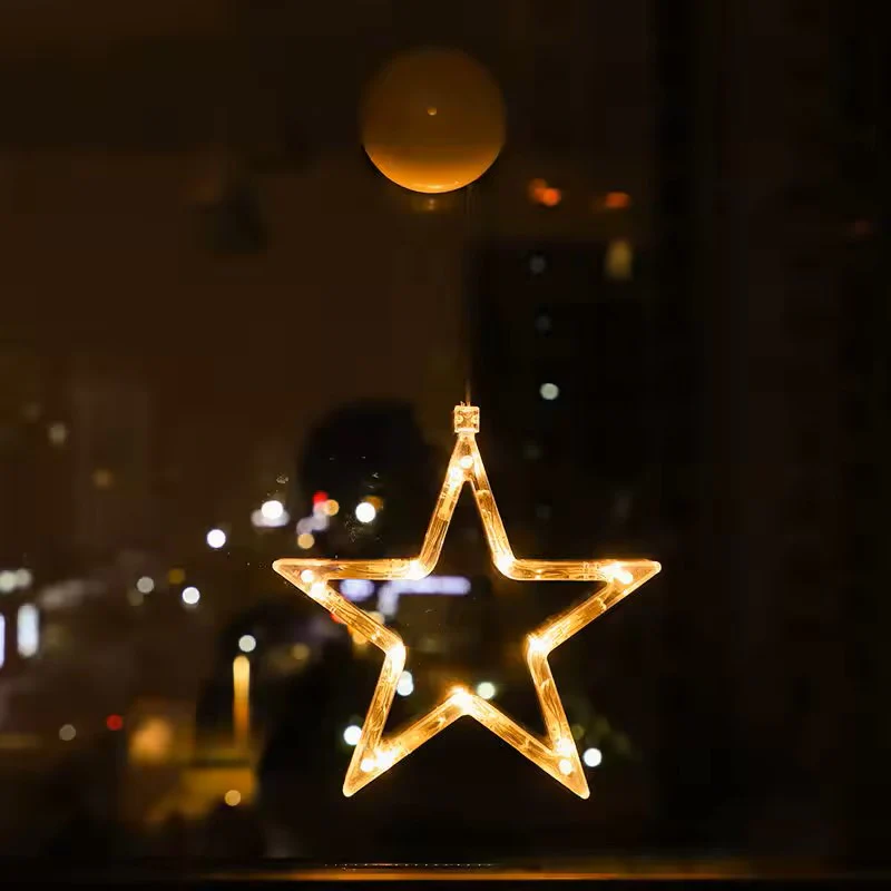 Christmas Fairy Lights β Star & Moon Solar LED Curtain String Lights - Image 10