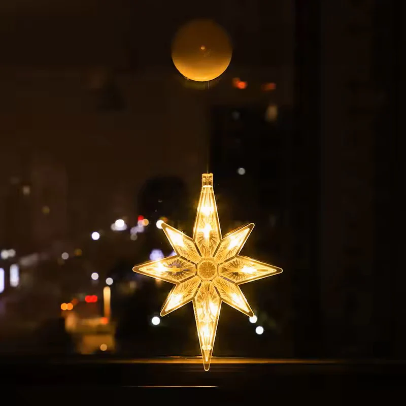 Christmas Fairy Lights β Star & Moon Solar LED Curtain String Lights - Image 12