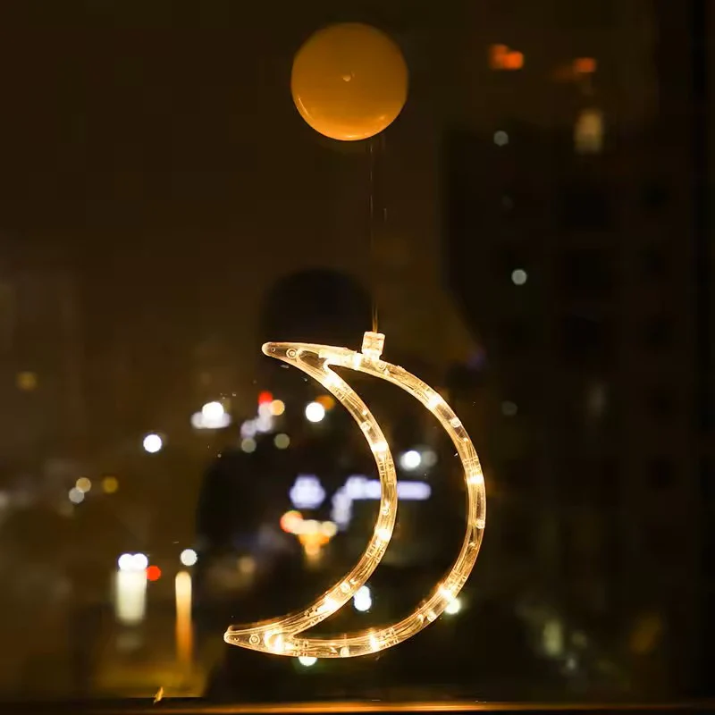 Christmas Fairy Lights β Star & Moon Solar LED Curtain String Lights - Image 5