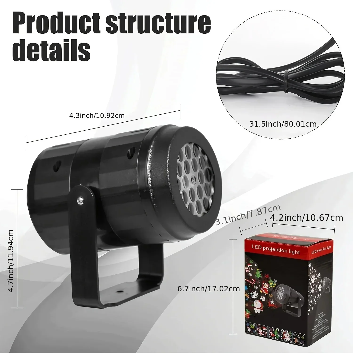 Christmas LED Projector Light β 16 Patterns, Rotatable, Indoor/Outdoor - Image 10