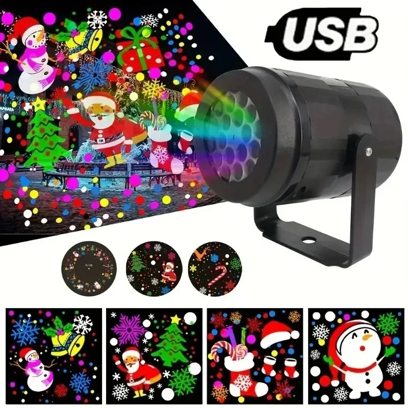 Christmas LED Projector Light β 16 Patterns, Rotatable, Indoor/Outdoor - Image 8
