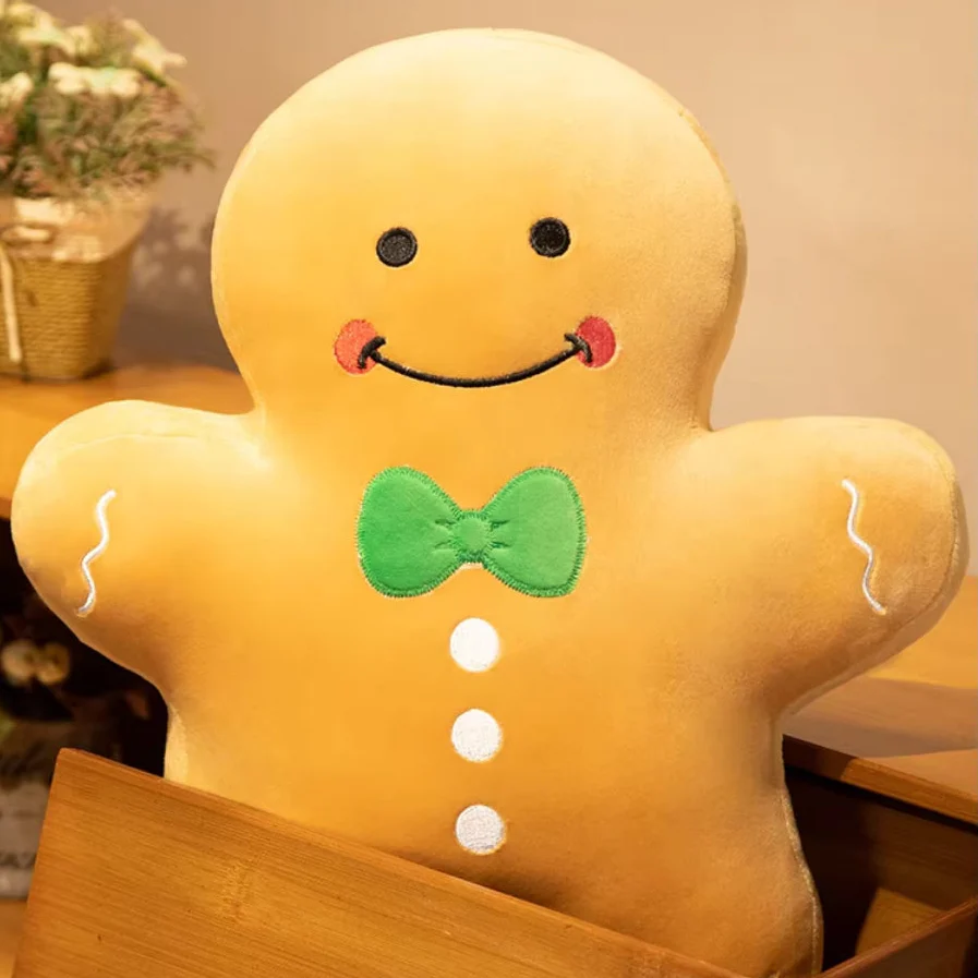 Christmas Plush Pillow β Gingerbread, Tree & Snowman Cushions - Image 7
