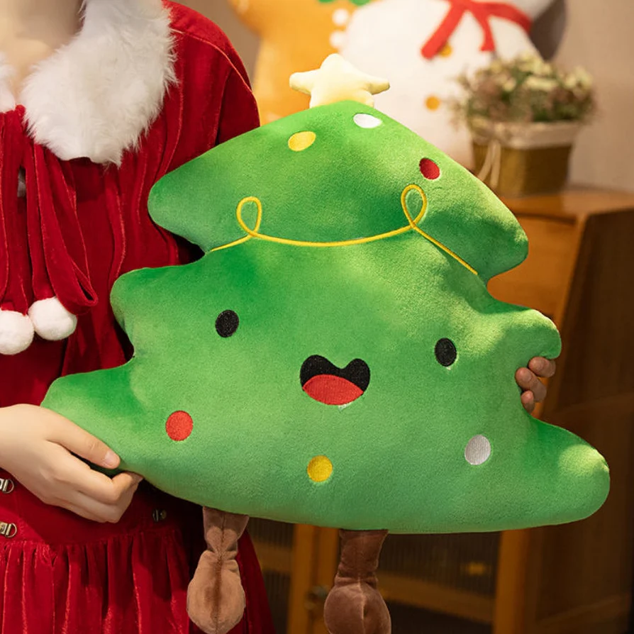 Christmas Plush Pillow β Gingerbread, Tree & Snowman Cushions - Image 9