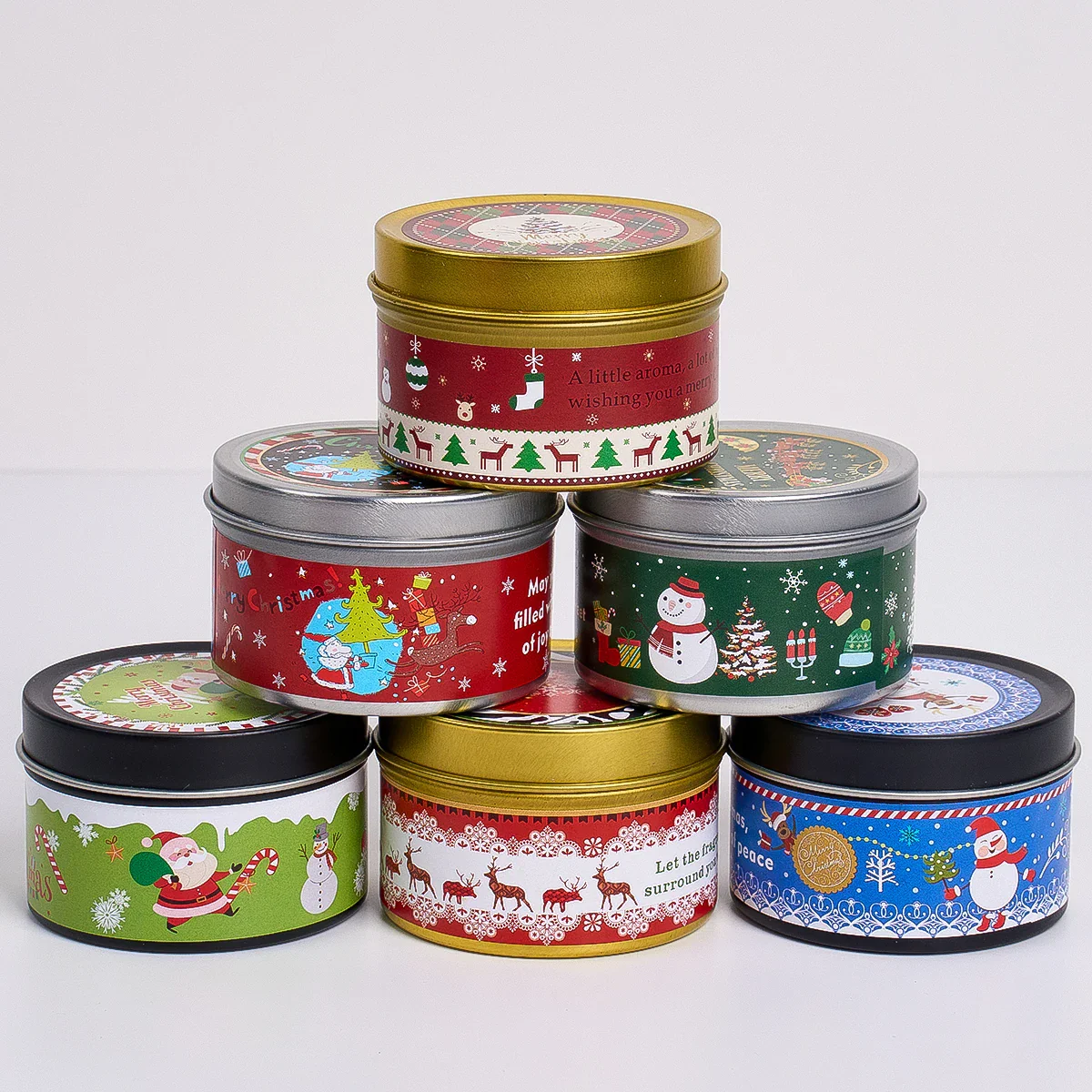 Christmas Scented Candle Gift Set – 6 Pack Holiday Aromatherapy - Image 2