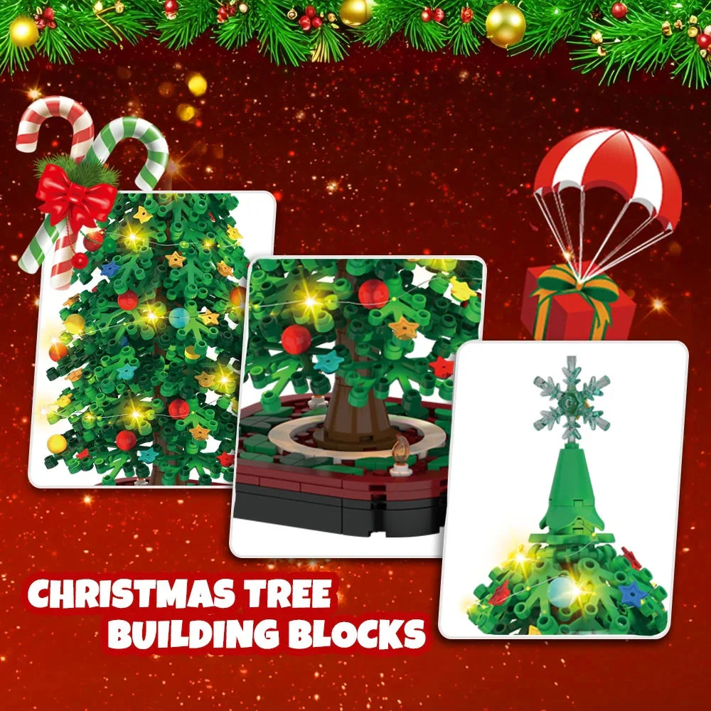 Christmas Tree Building Block Ornament Set β Creative DIY Holiday Toy Decoration Kit - Image 2