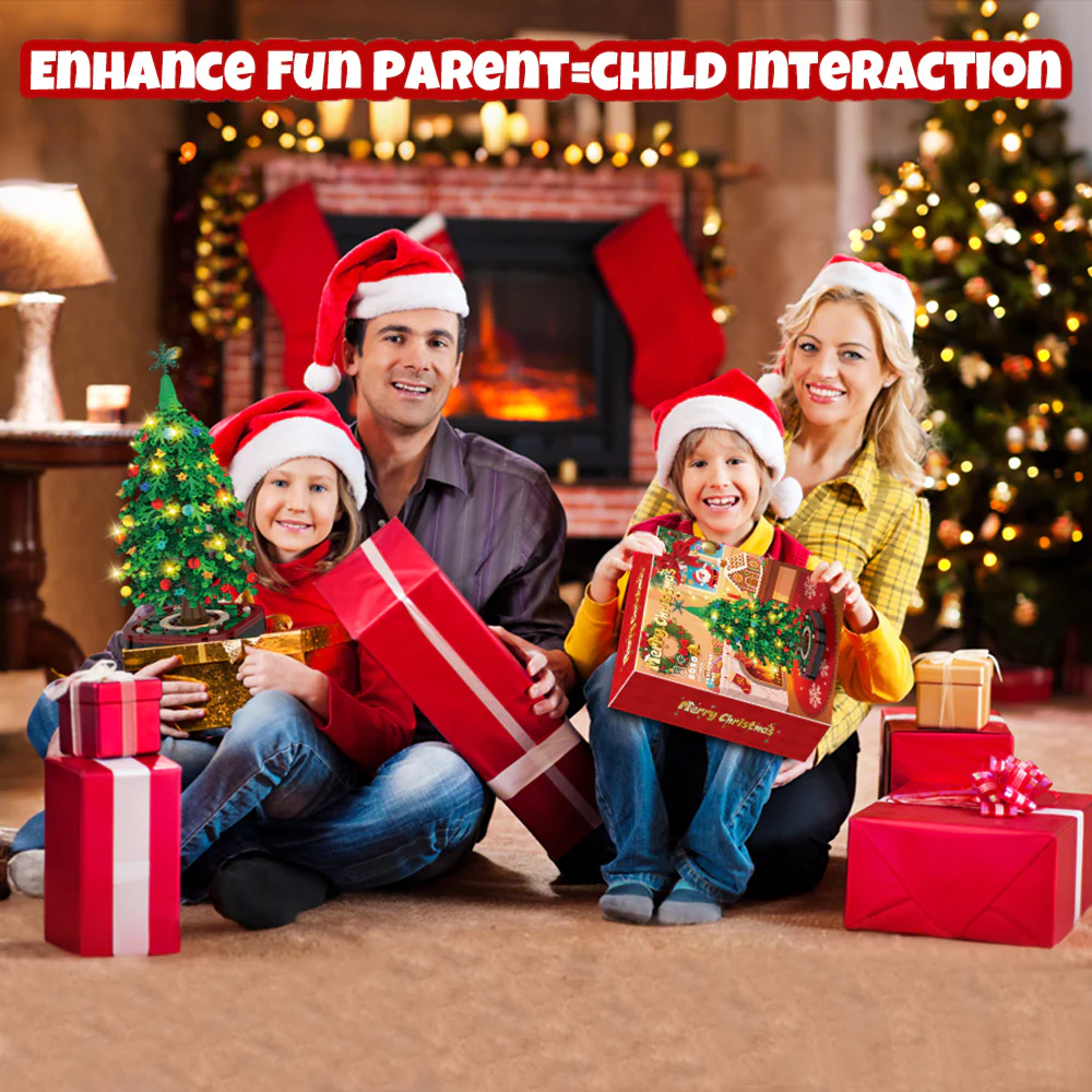 Christmas Tree Building Block Ornament Set β Creative DIY Holiday Toy Decoration Kit - Image 4