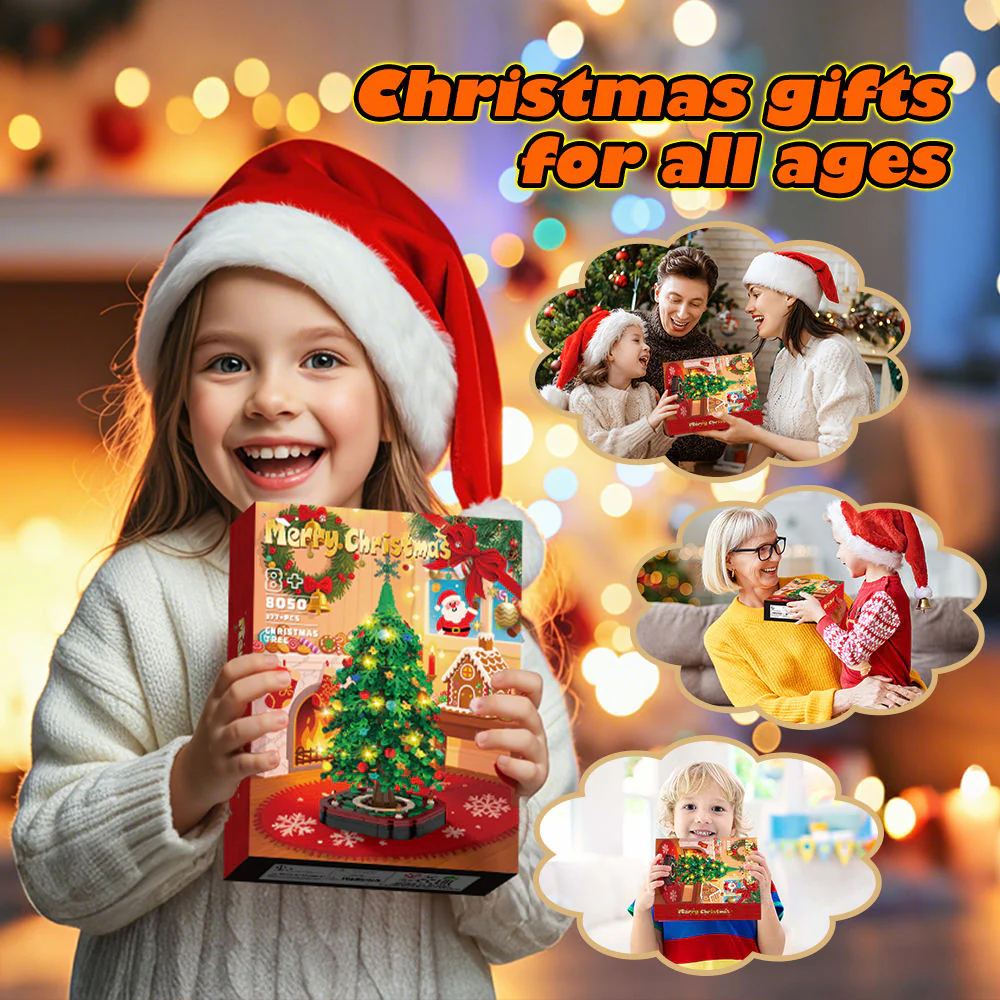 Christmas Tree Building Block Ornament Set β Creative DIY Holiday Toy Decoration Kit - Image 5