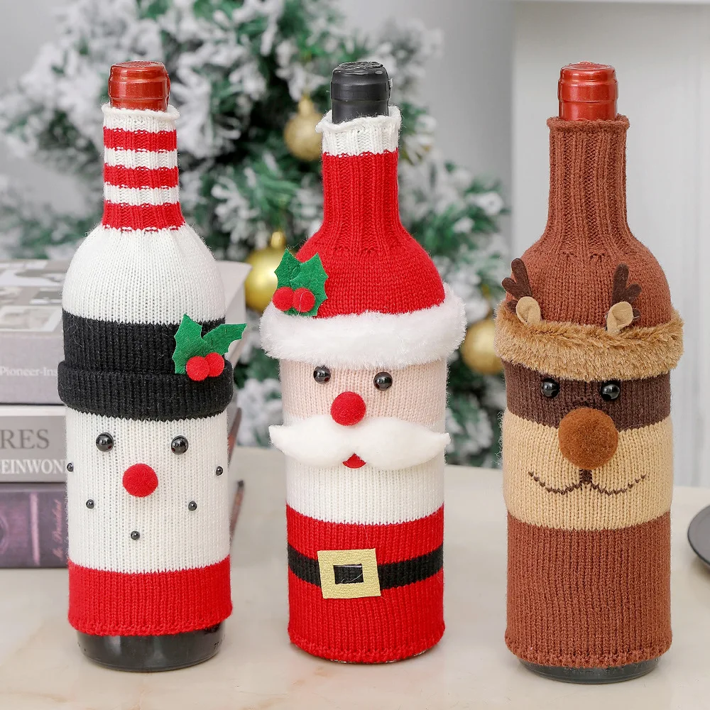 Christmas Wine Bottle Covers