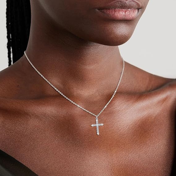 Crowned Cross Necklace - Image 2