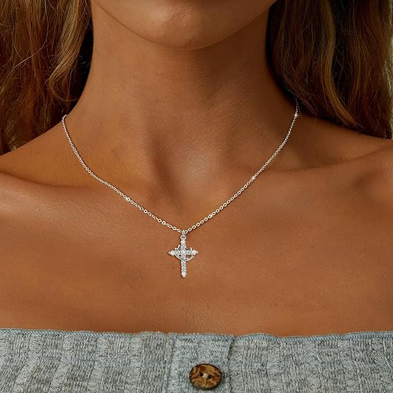 Crowned Cross Necklace - Image 3
