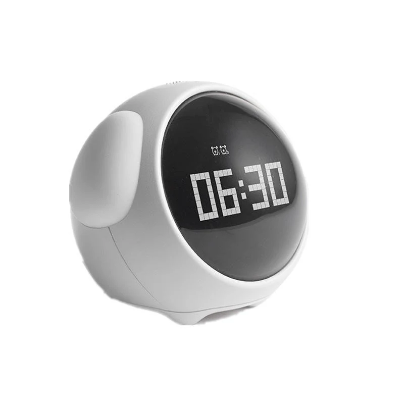Cute Pixel Expression LED Night Light Alarm Clock – Smart Digital Alarm Clock for Kids, Voice Activated Nightlight & Snooze Function - Image 5