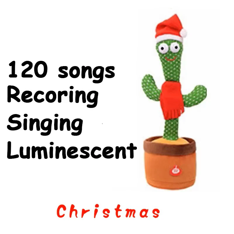 Dancing Cactus Repeat Talking Toy โ Electronic Singing & Talking Plush - Image 3