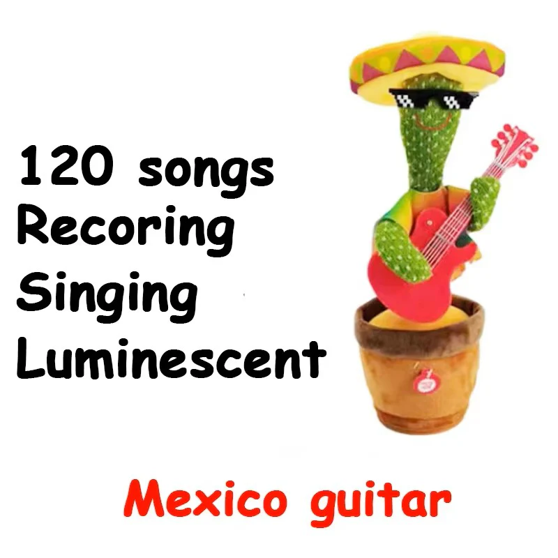 Dancing Cactus Repeat Talking Toy โ Electronic Singing & Talking Plush - Image 5
