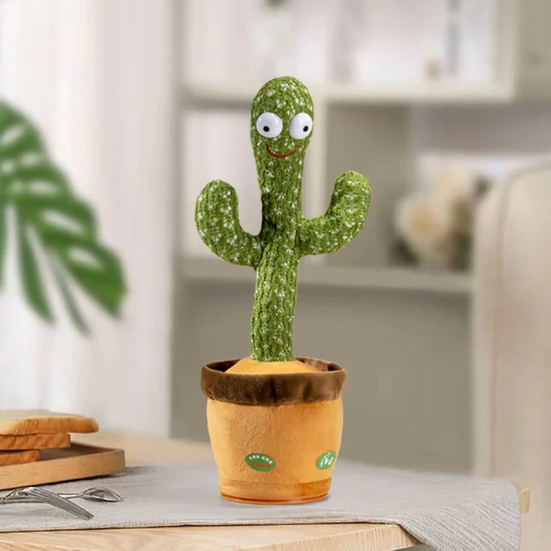 Dancing Cactus Repeat Talking Toy โ Electronic Singing & Talking Plush - Image 8