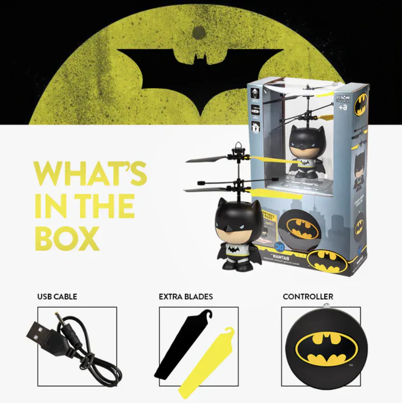 DC Superheroes 3.5" UFO Helicopter Series β Motion Sensor Flying Figures - Image 4