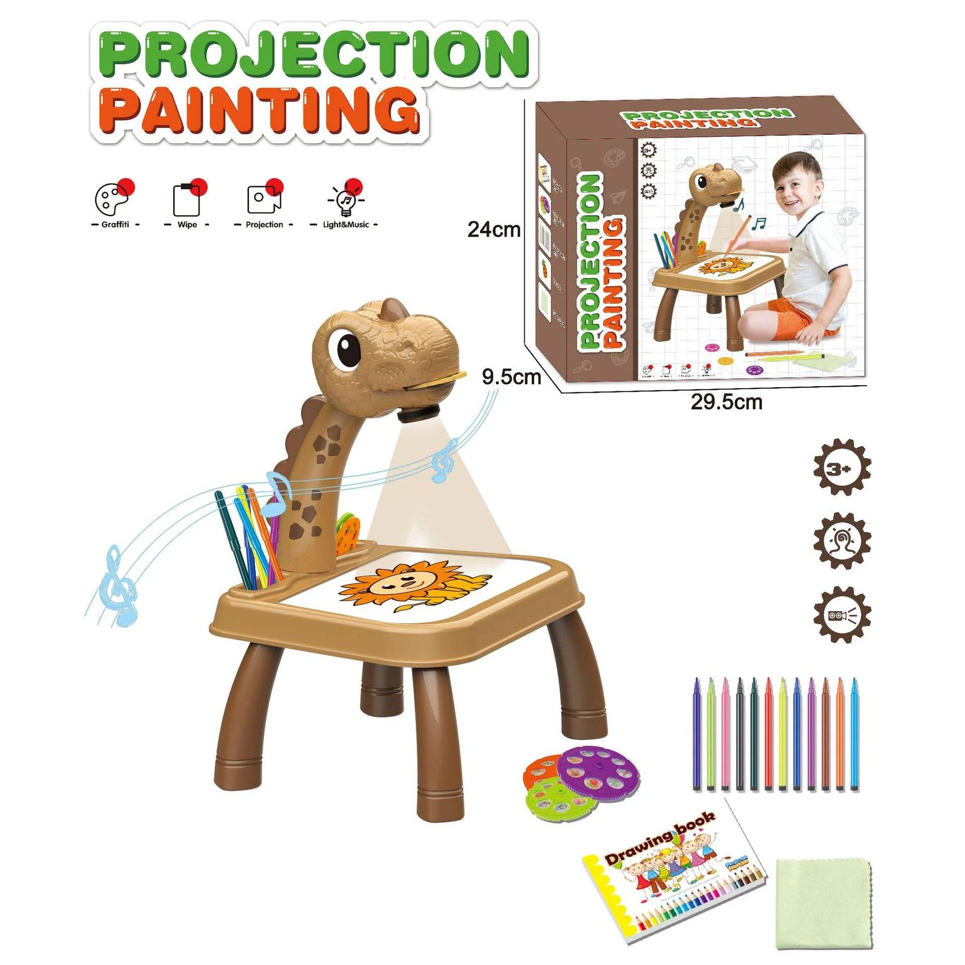 Dinosaur Projector Drawing Table β Kids Sketch & Painting Toy - Image 2