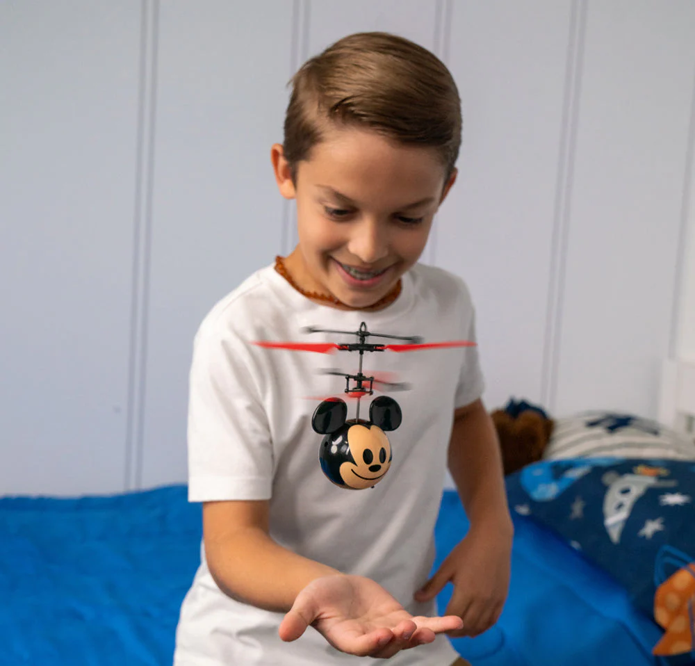 Disney Emoji Mickey Mouse IR UFO Ball Helicopter - Image 5