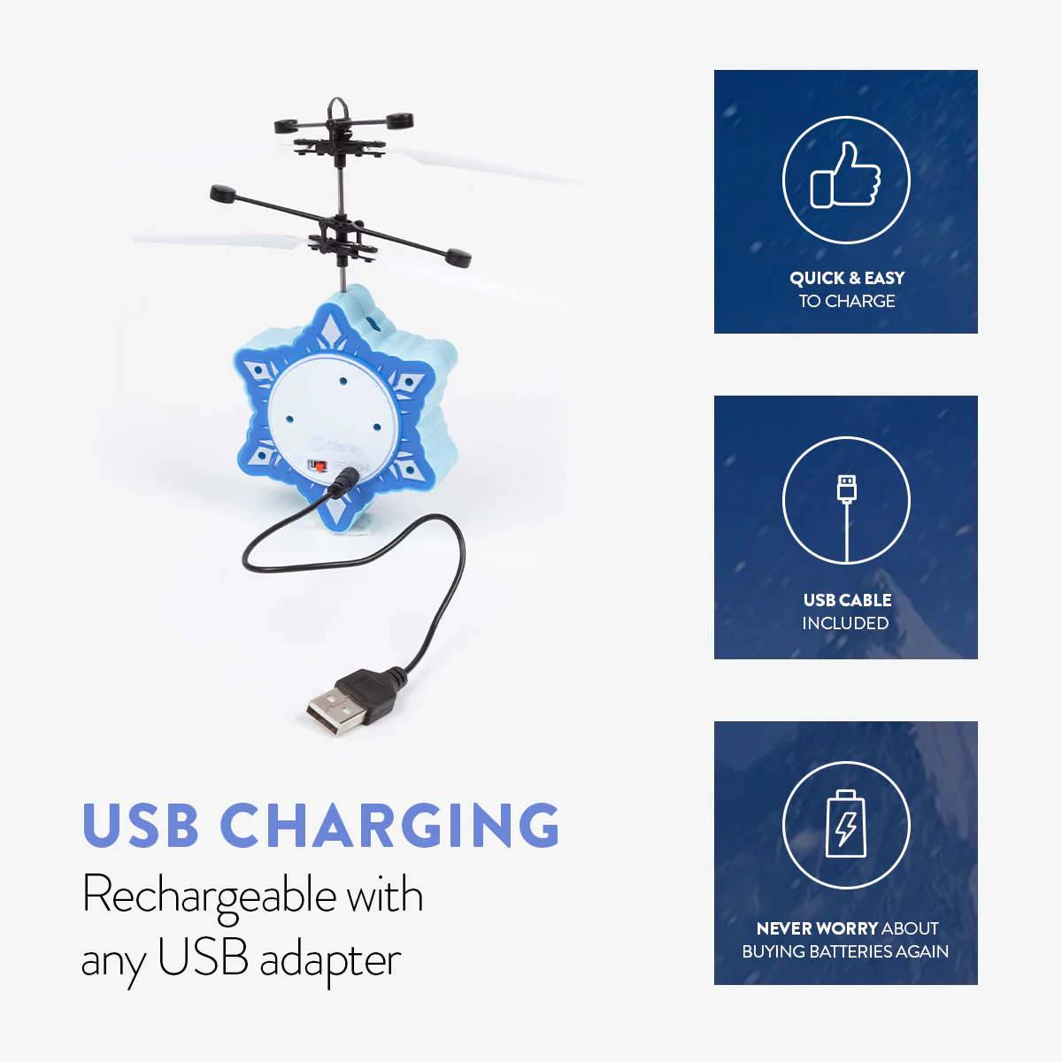 Disney Frozen Elsa Motion Sensing IR UFO Ball Helicopter - Image 6