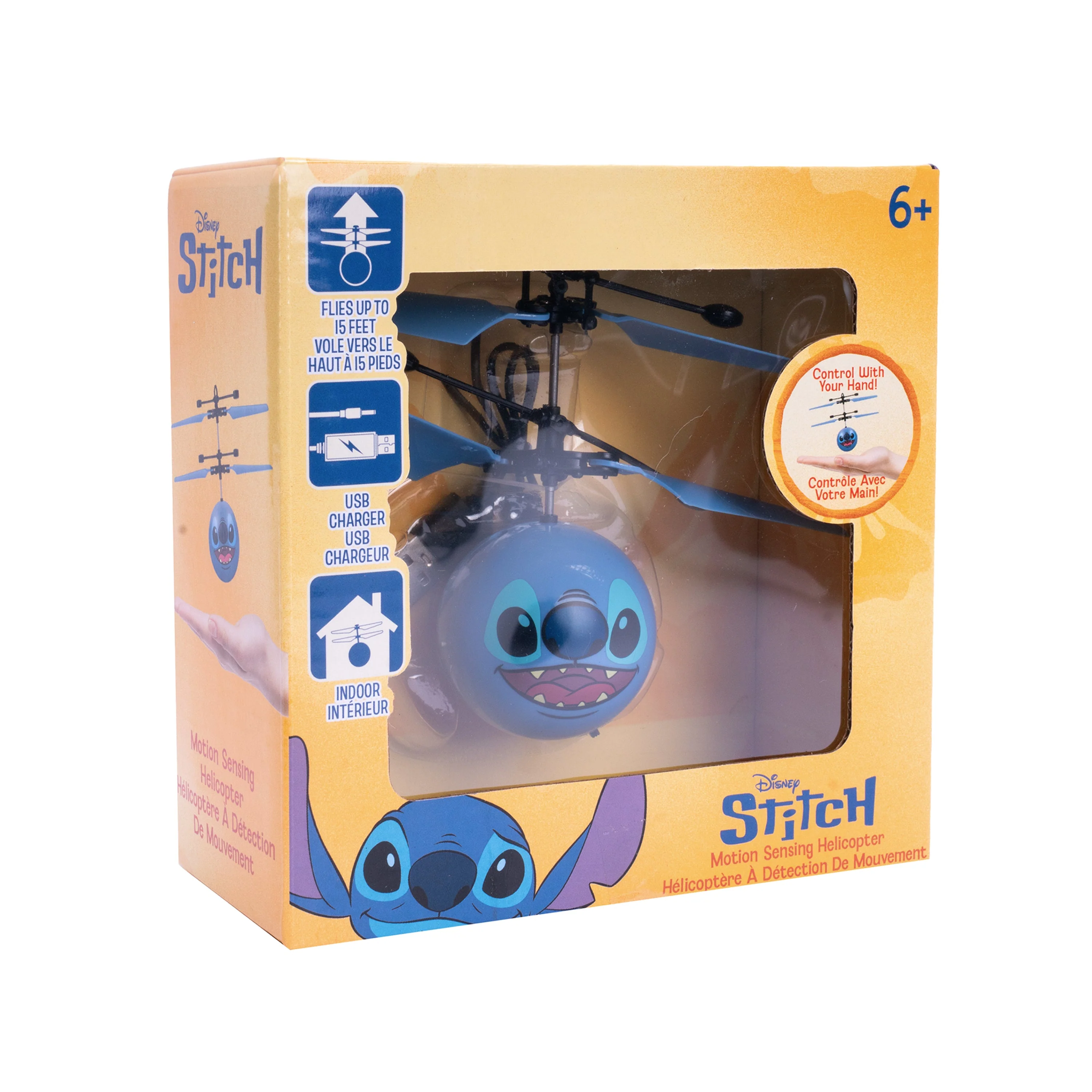 Disney Stitch Motion Sensing IR UFO Ball Helicopter - Image 4