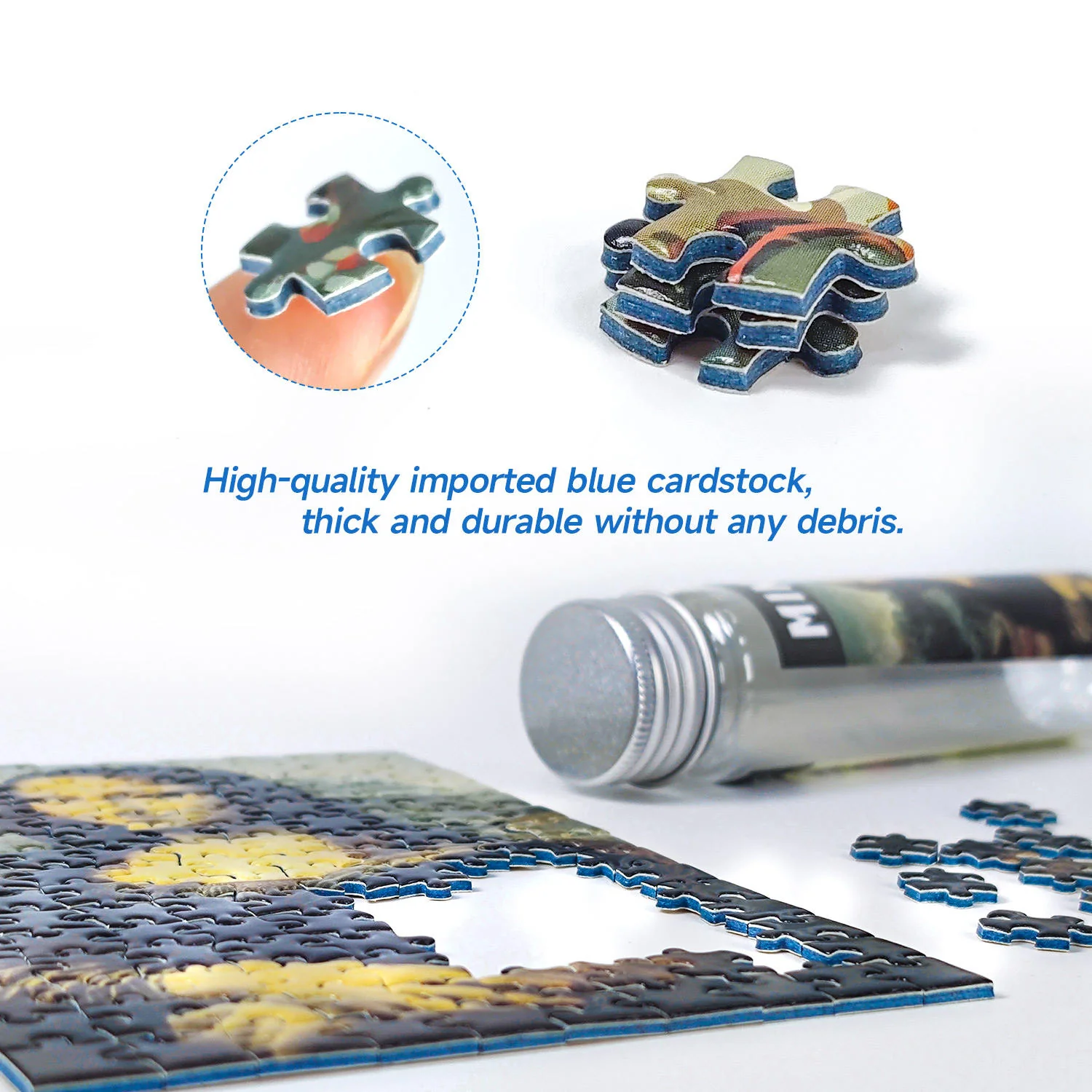 DIY 150-Piece Cardboard Tube Jigsaw Puzzle - Image 3