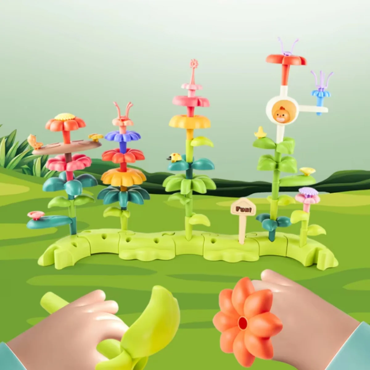DIY Flower Garden Building Blocks – Creative STEM Construction Toy - Image 2
