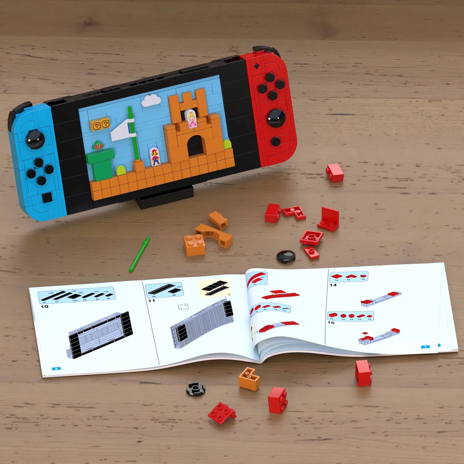 DIY Handheld Gaming Console MOC Building Block Set β Creative Switch Model Toy β Unique Gift for Gamers & Kids - Image 2