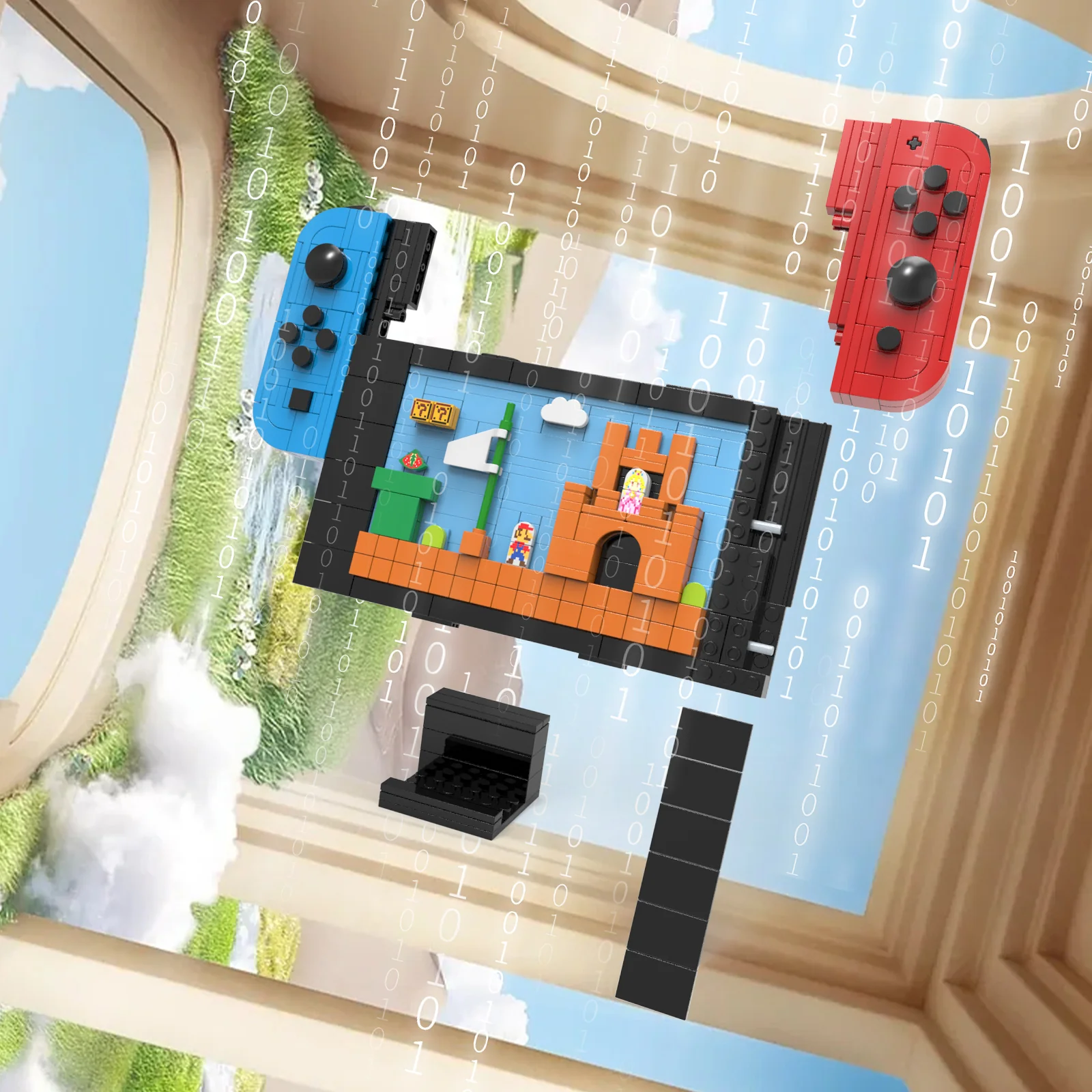 DIY Handheld Gaming Console MOC Building Block Set β Creative Switch Model Toy β Unique Gift for Gamers & Kids - Image 5