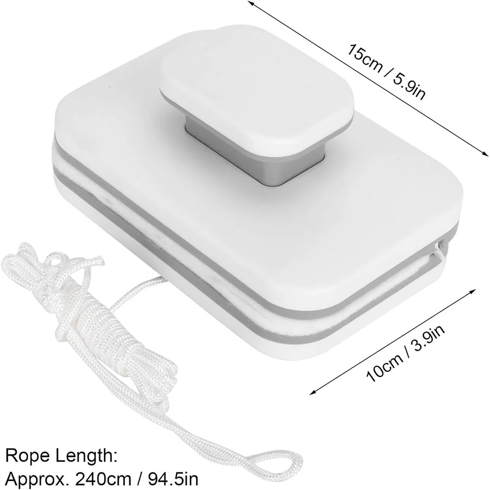 Double-Sided Magnetic Window Cleaner β Glass Wiper with Safety Rope for High-Rise & Glazed Windows - Image 2