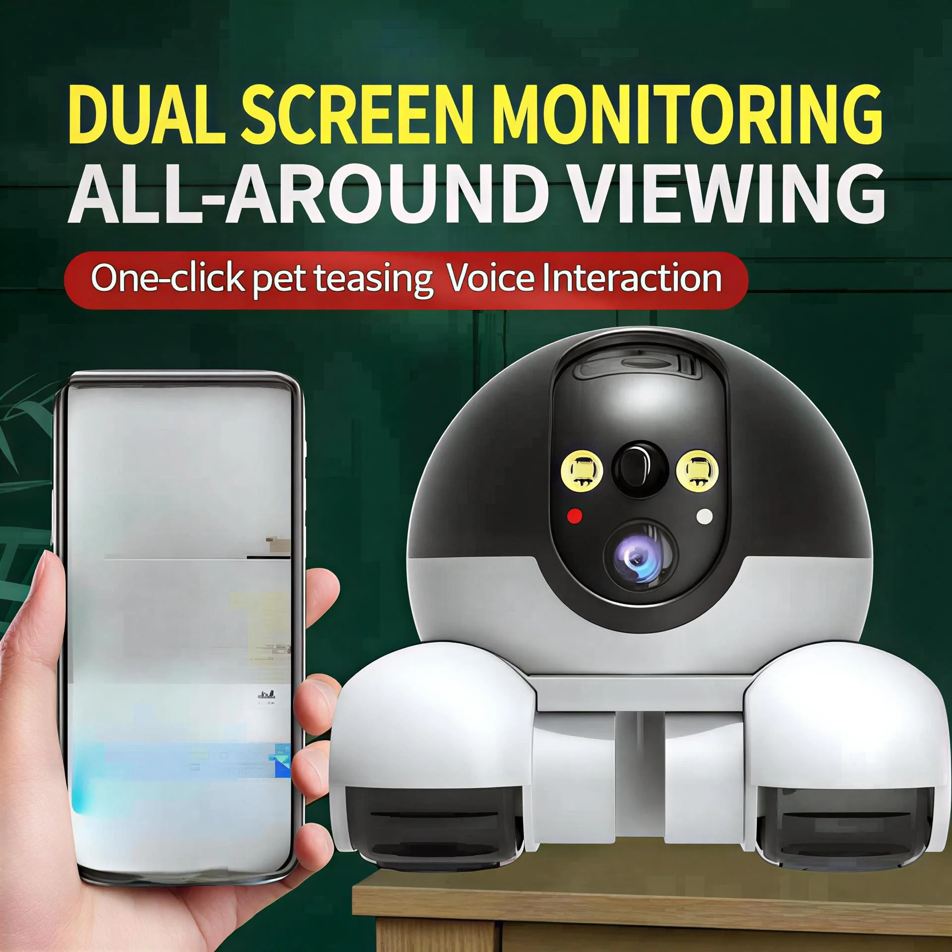 Dual-Screen Mobile Smart Monitoring Camera - Image 2