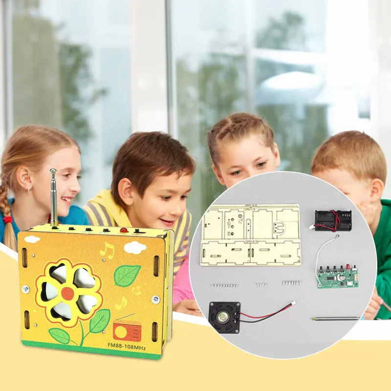 Educational DIY Mini Radio Kit for Kids - STEM Science Experiment Building Set - Image 2