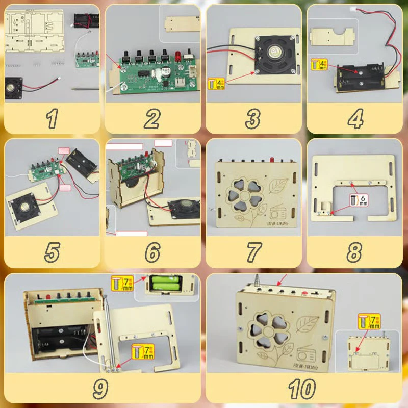 Educational DIY Mini Radio Kit for Kids - STEM Science Experiment Building Set - Image 5