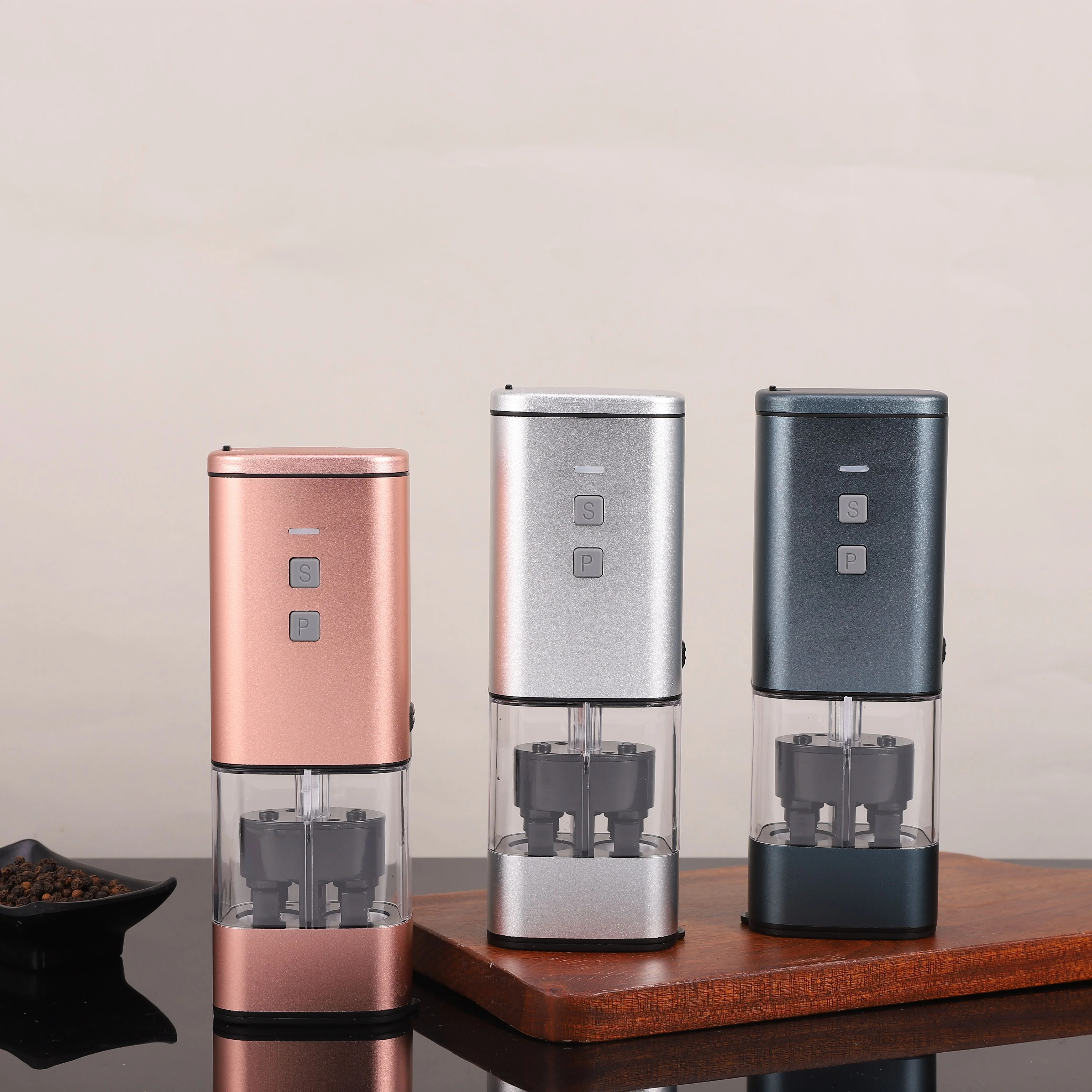 Electric 2-in-1 Salt and Pepper Grinder