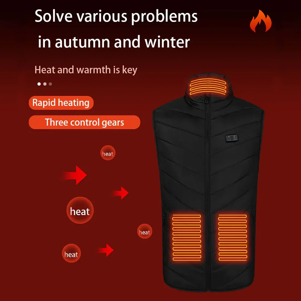 Electric Heated Vest – 9-Zone Warmth with Single Control Switch - Image 2