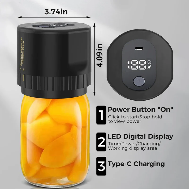 Electric Jar Vacuum Sealer Kit - Image 2