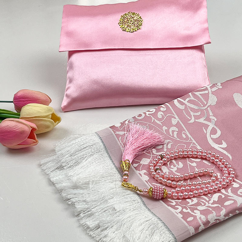 Elegant 3-Piece Travel Prayer Mat & Tasbih Gift Set - Image 11